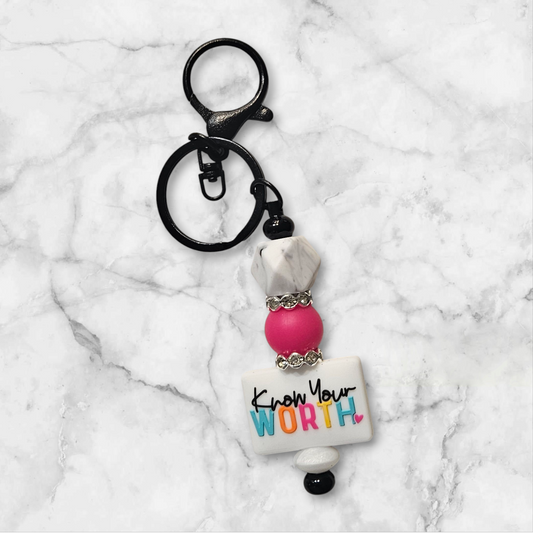 Know your worth keychain