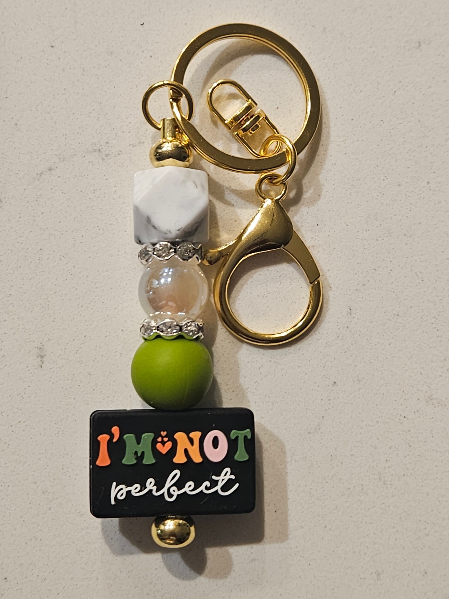 Not perfect keychain