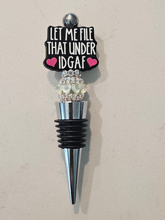 File under wine stopper