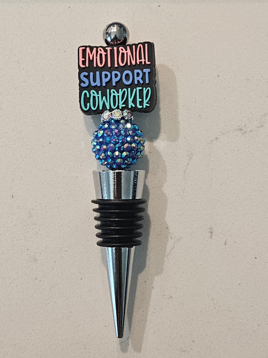 Emotional support wine stopper