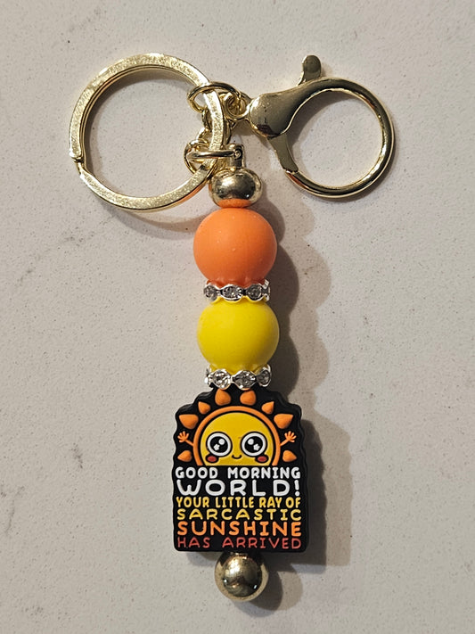 Good Morning keychain